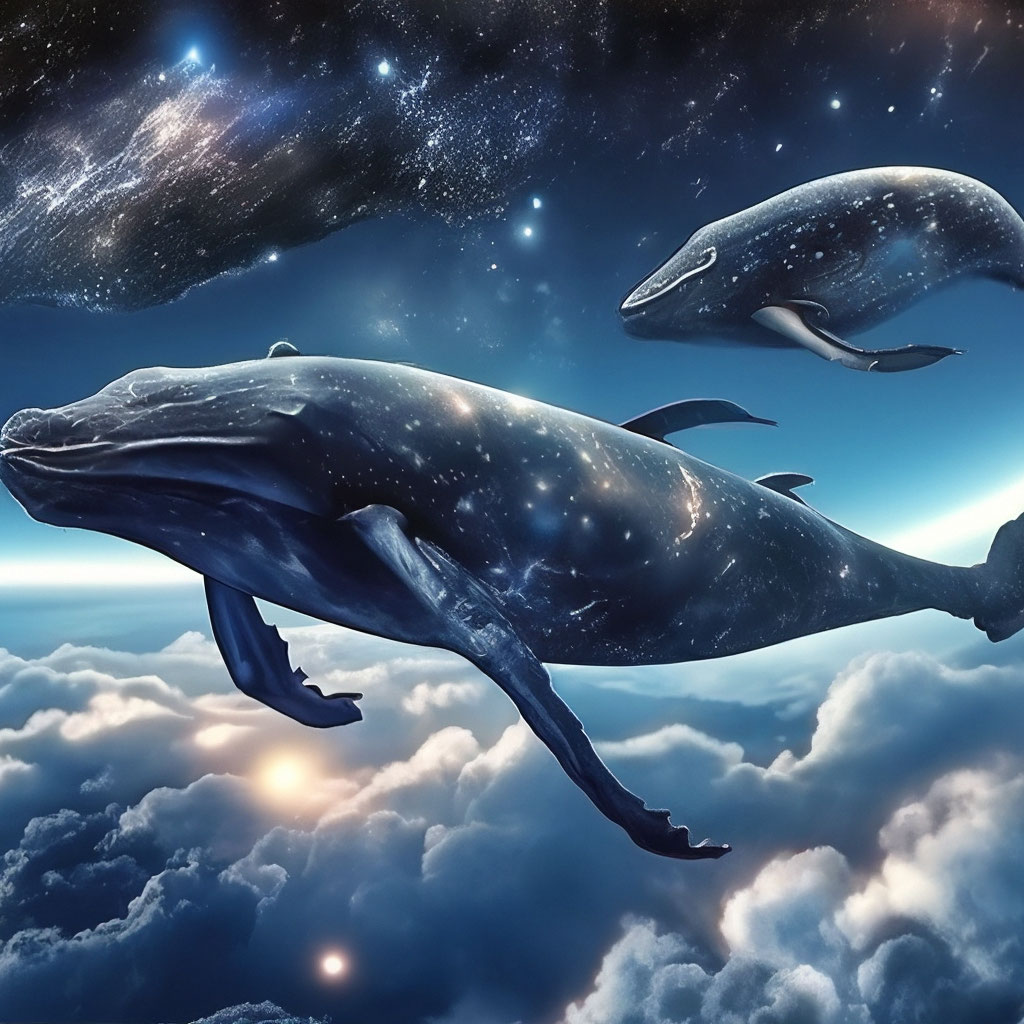 Синий кит в небе