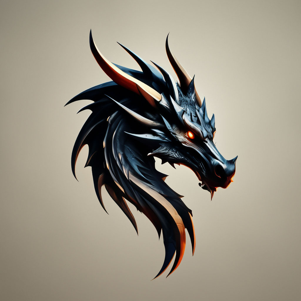 Логотип дракон, fantastic fantasy, …» — создано в Шедевруме