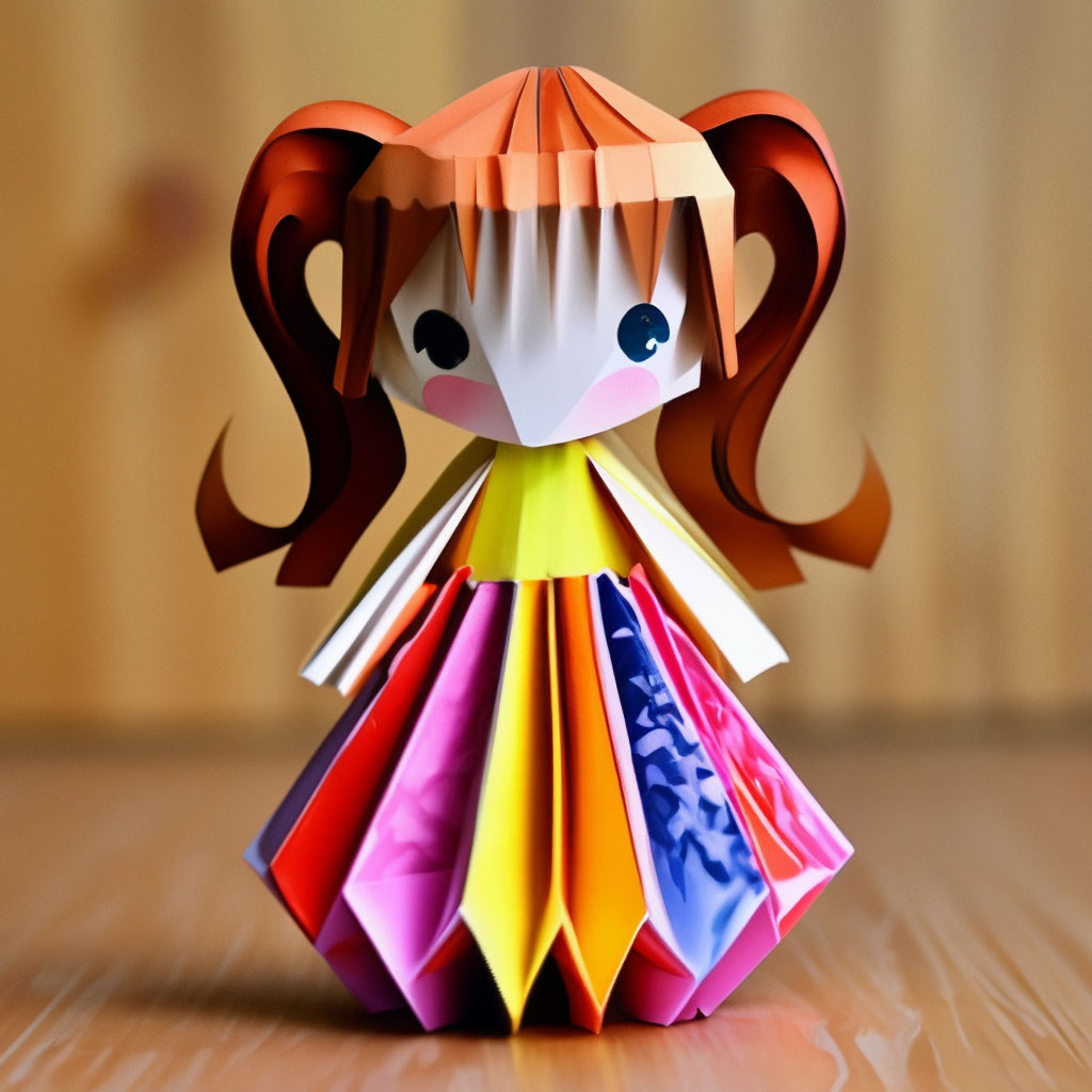 Как сделать из бумаги куклу: 3D модели в технике кусудамы