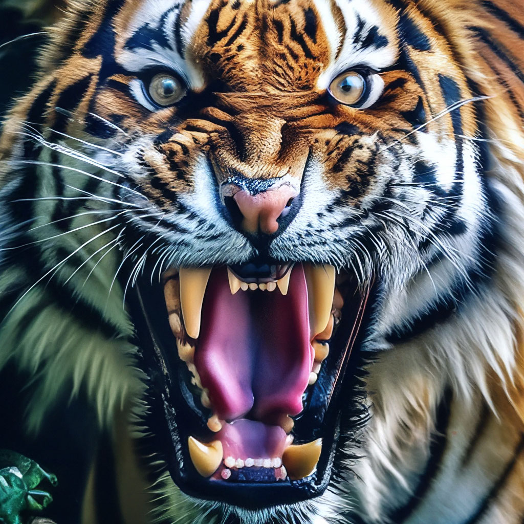 Тигриный оскал - 69 фото