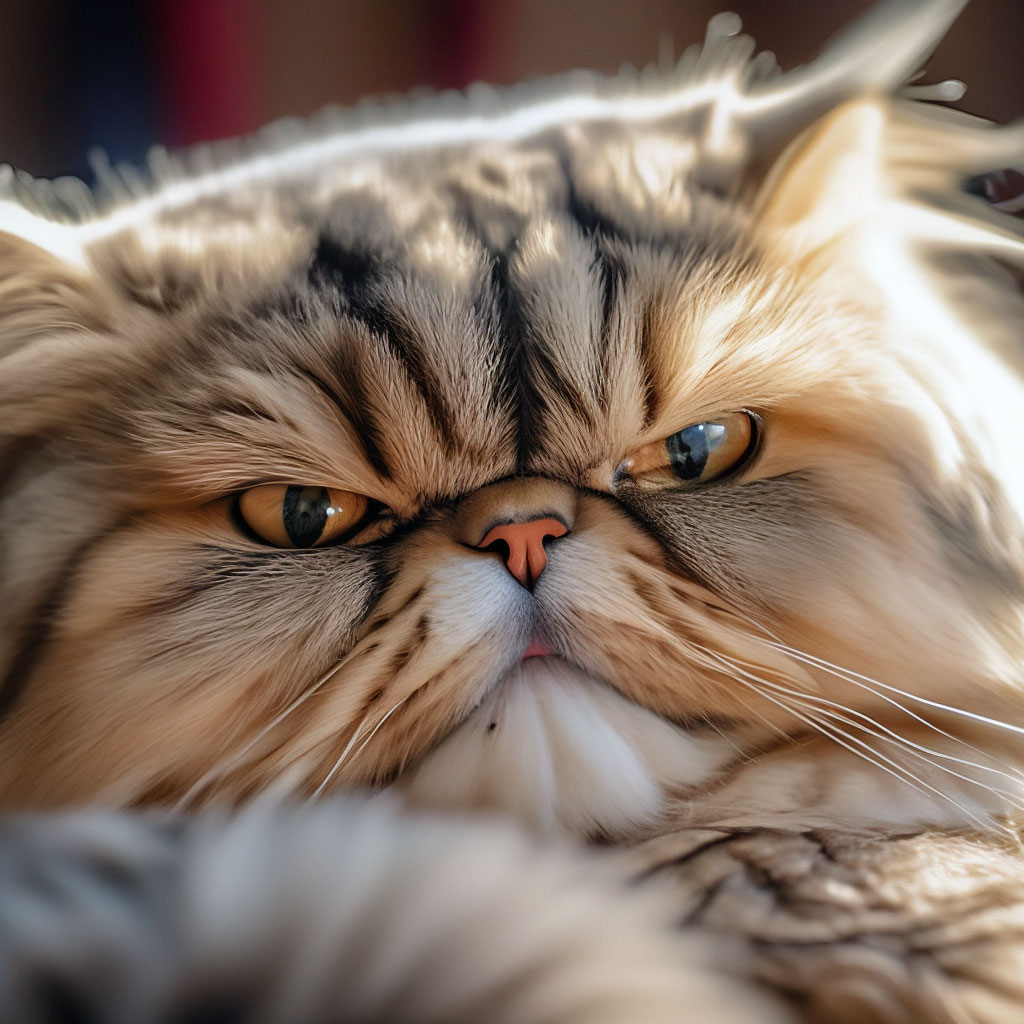 Толстый пушистый кот, персидский …» — создано в Шедевруме
