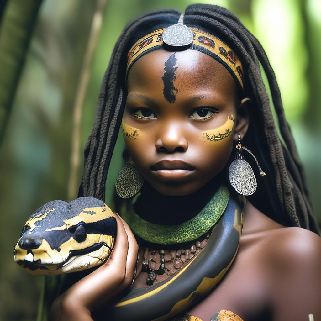 Красивая девушка, племя химба, пухлые…» — создано в Шедевруме