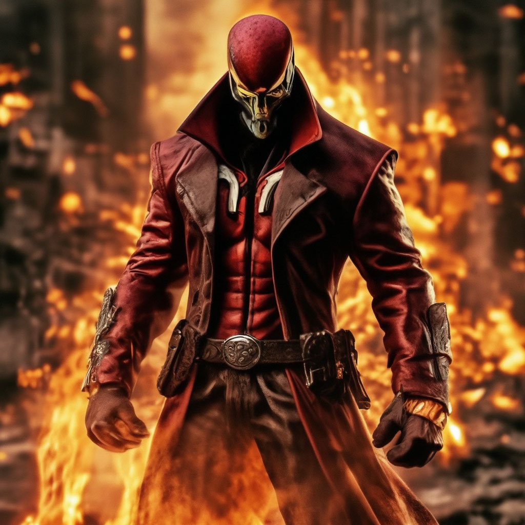 Hellboy spawn ghost rider» — создано в Шедевруме