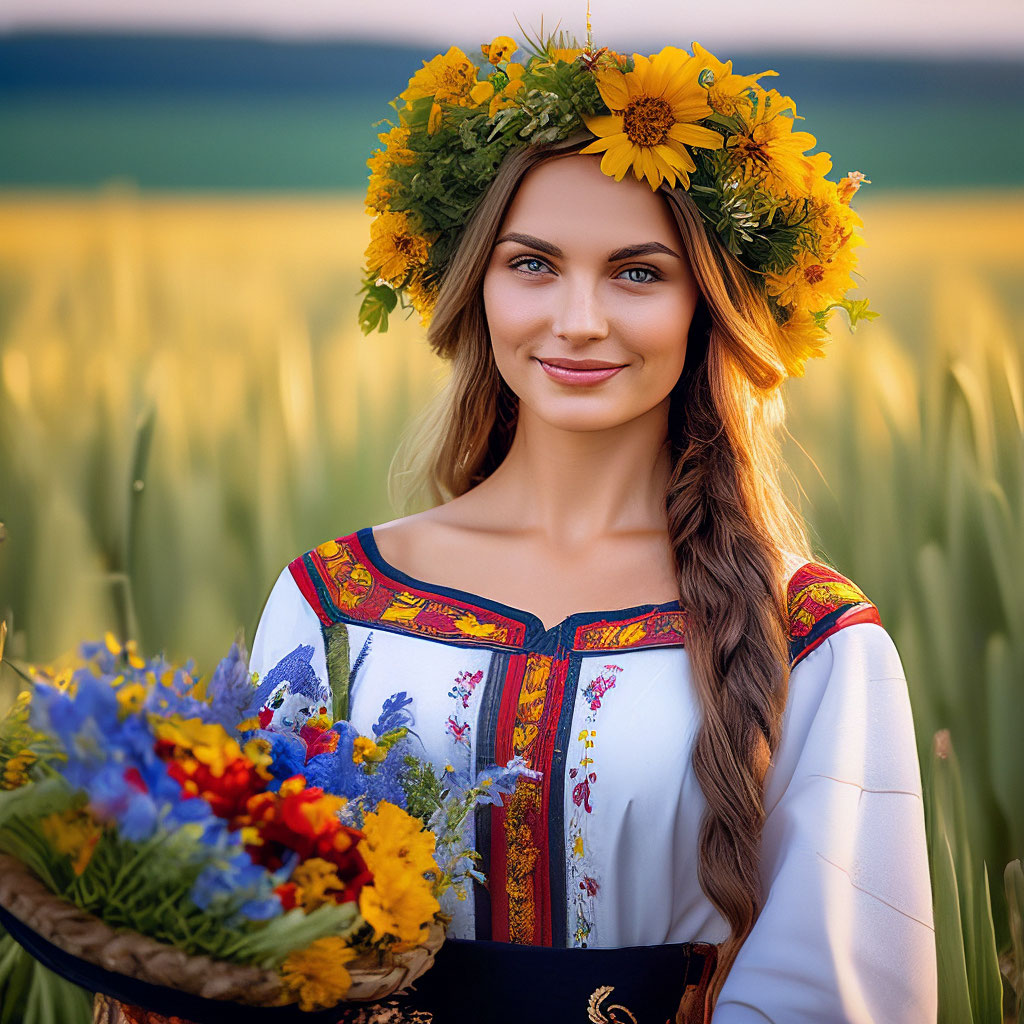 Славянская внешность девушки