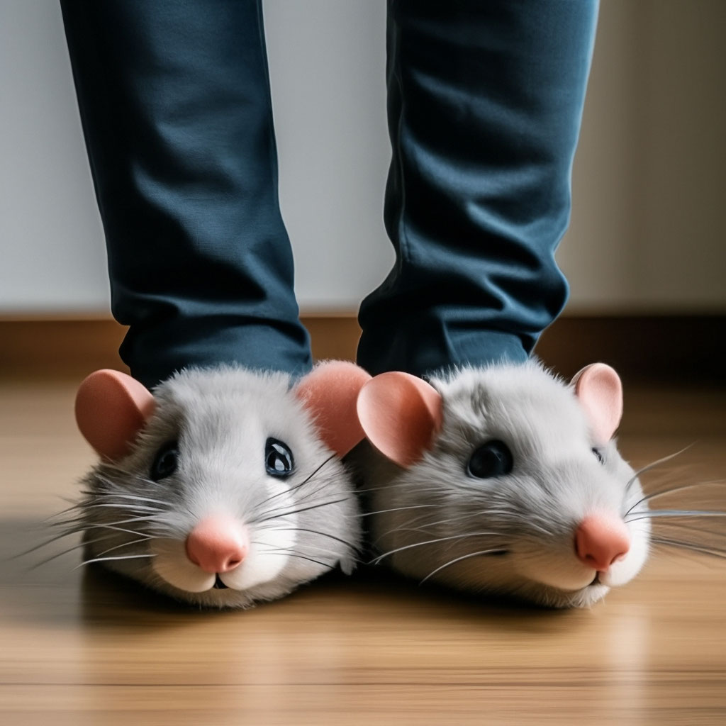 Rat slippers deals