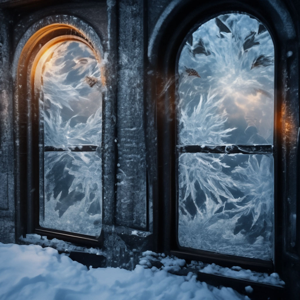 Морозные узоры на окне. Занятия по рисованию