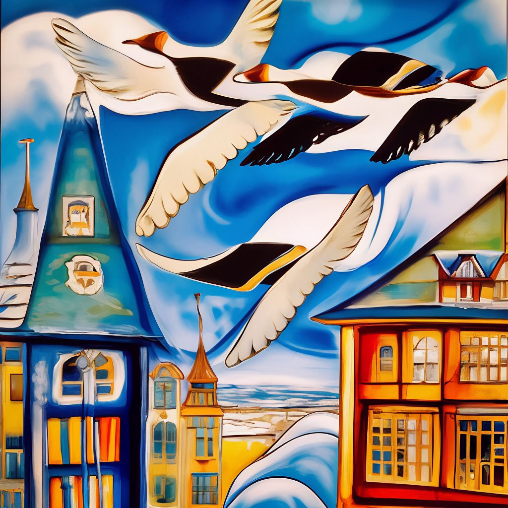 Marc Chagall Vitebsk flying over …