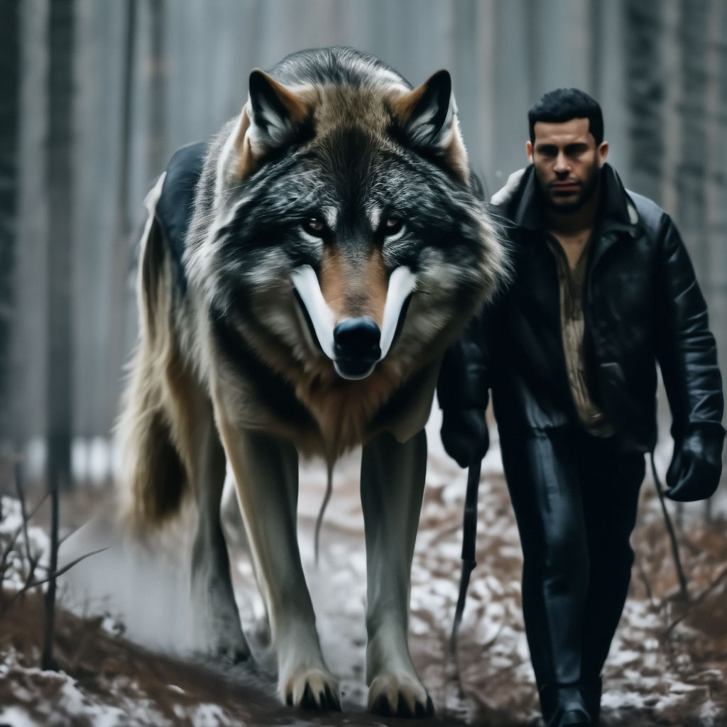 Giant fashion wolf dog