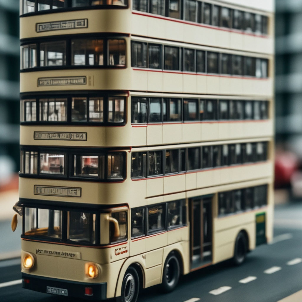 Маленький пяти этажный автобус,three…» — создано в Шедевруме