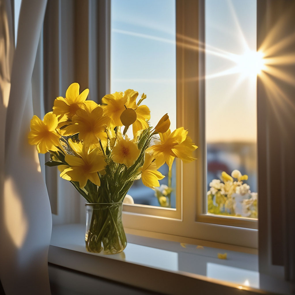 Солнце небо цветы (55 фото) »