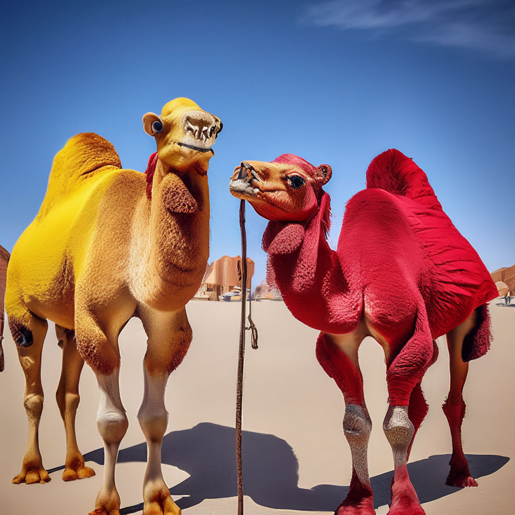 Жили были два верблюда. Один желтый…» — создано в Шедевруме
