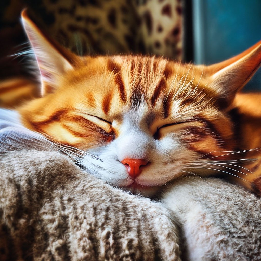 Сонный кот» — создано в Шедевруме