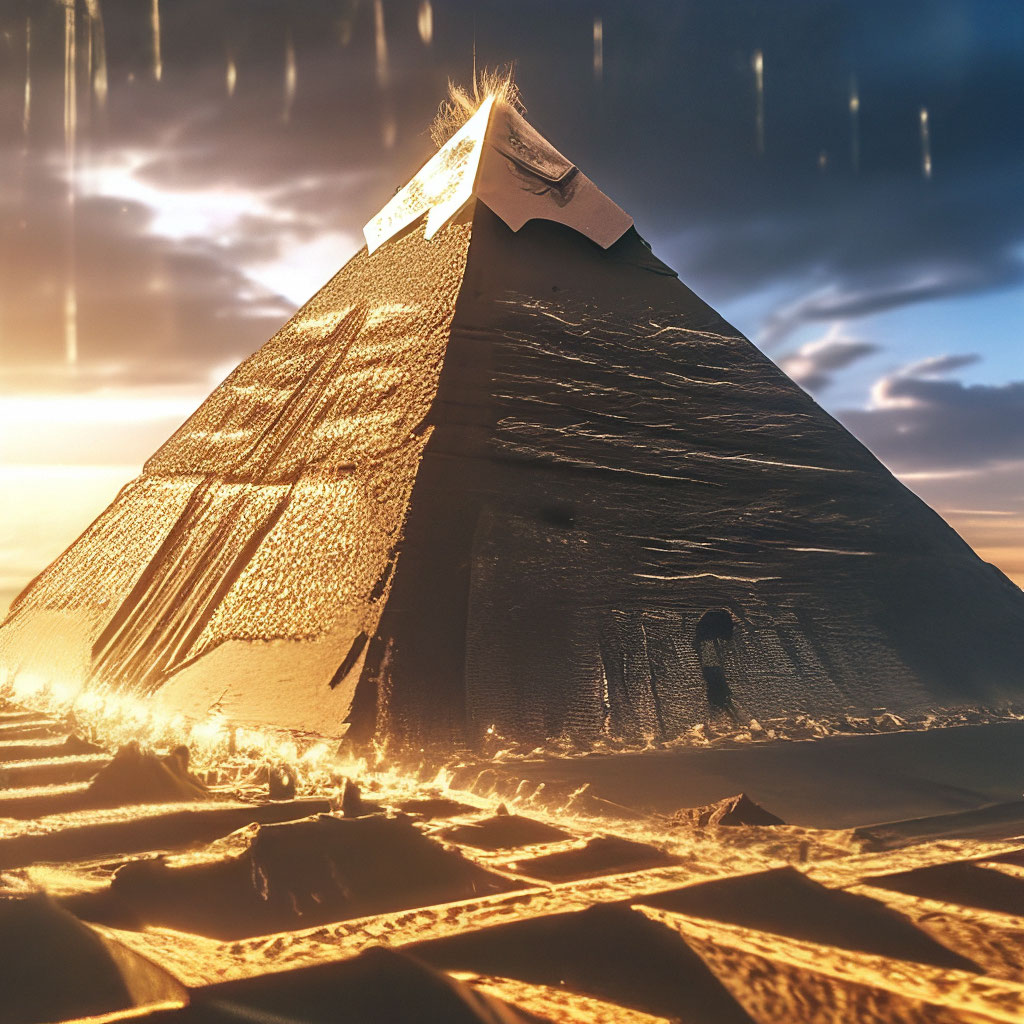 Sands of time Pyramid pharaoh Ramses image created in Shedevrum