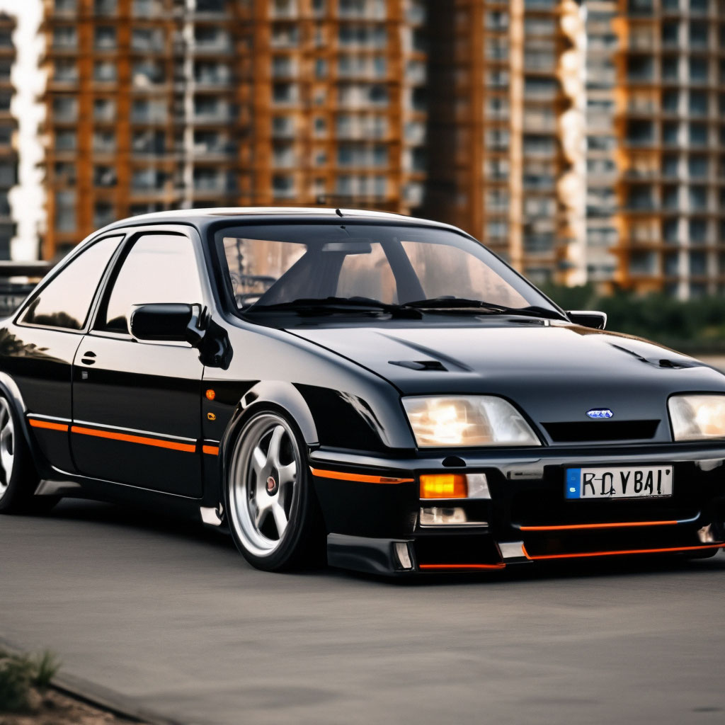 Ford Sierra tuning — image created in Shedevrum