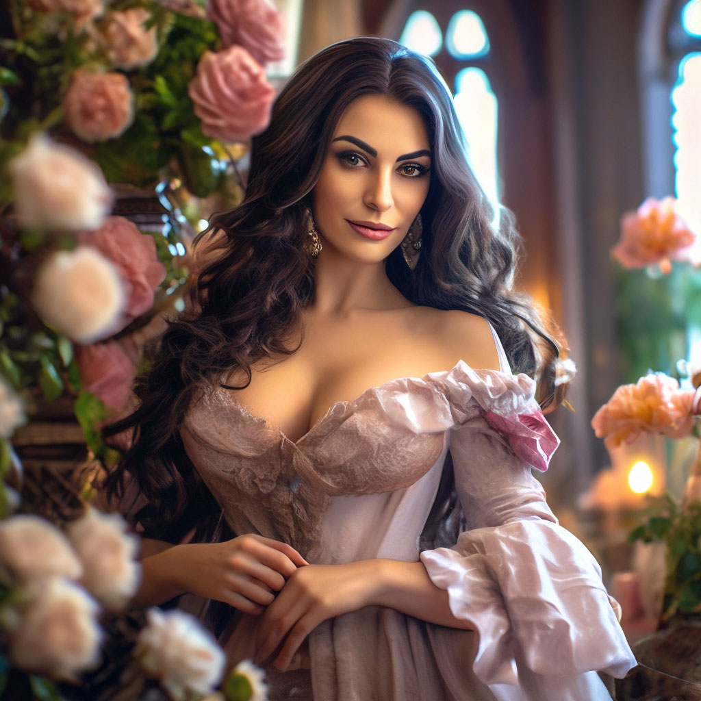 Красивая армянка госпожп, огромные …» — создано в Шедевруме