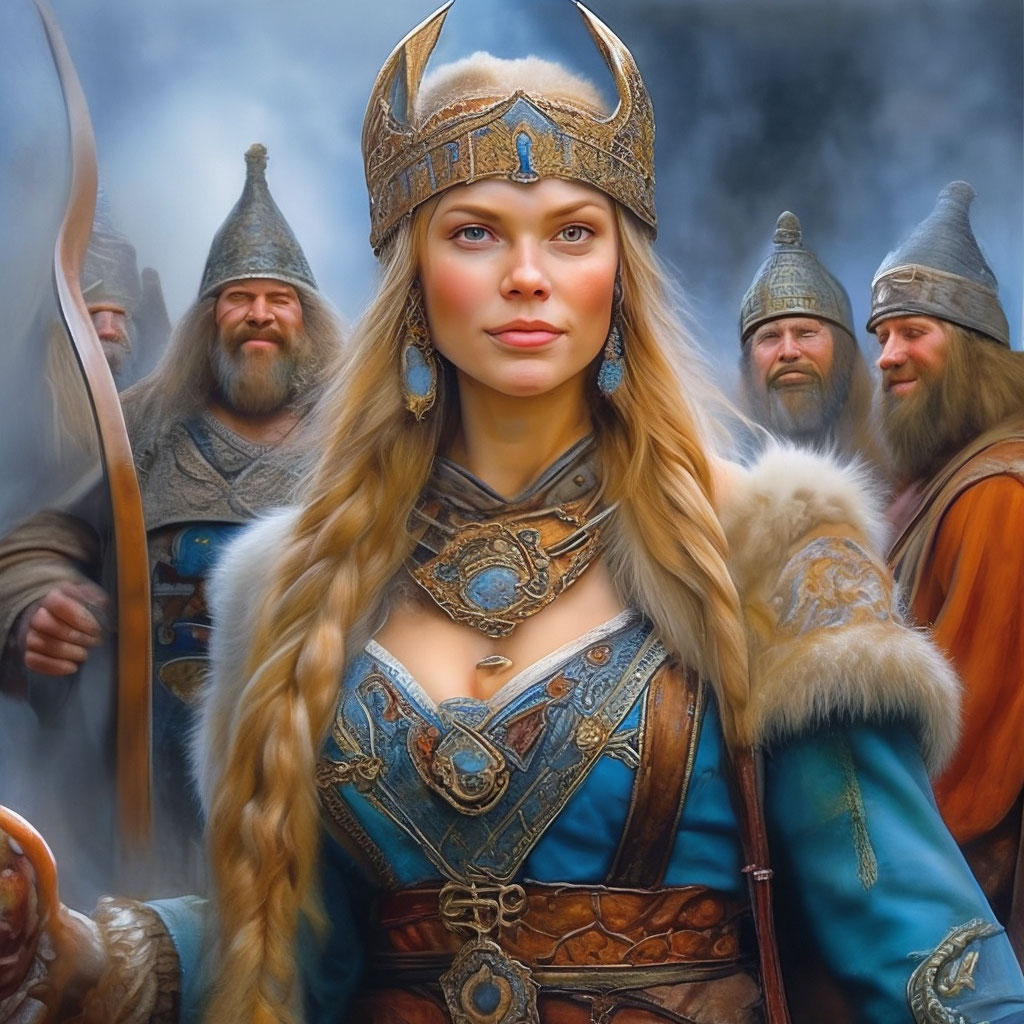 Костюм девушки викинга