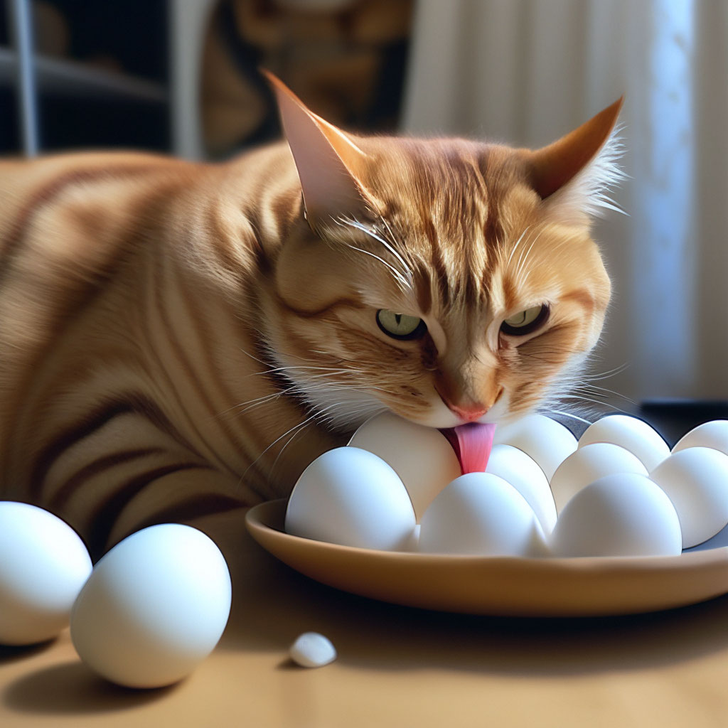 кот яйца лижущий