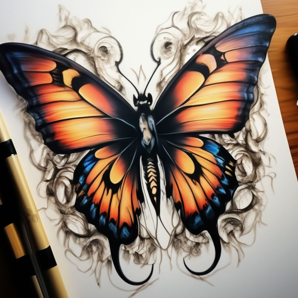 Тату бабочка ( фото) - значение татуировки, эскизы 
