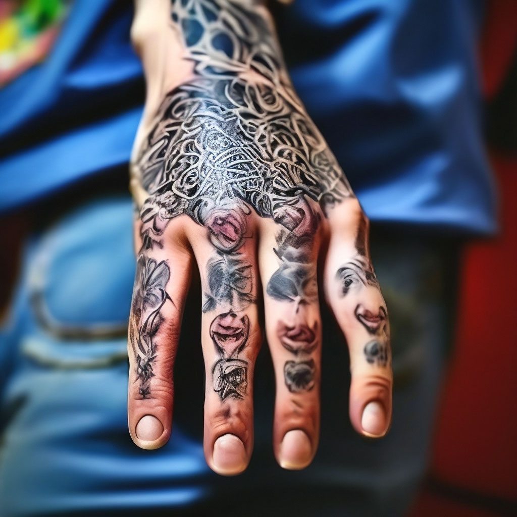 Наиболее популярные мужские тату на пальцах