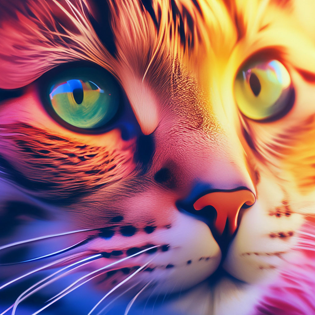 Gradient kitty, superrealism, …» — создано в Шедевруме