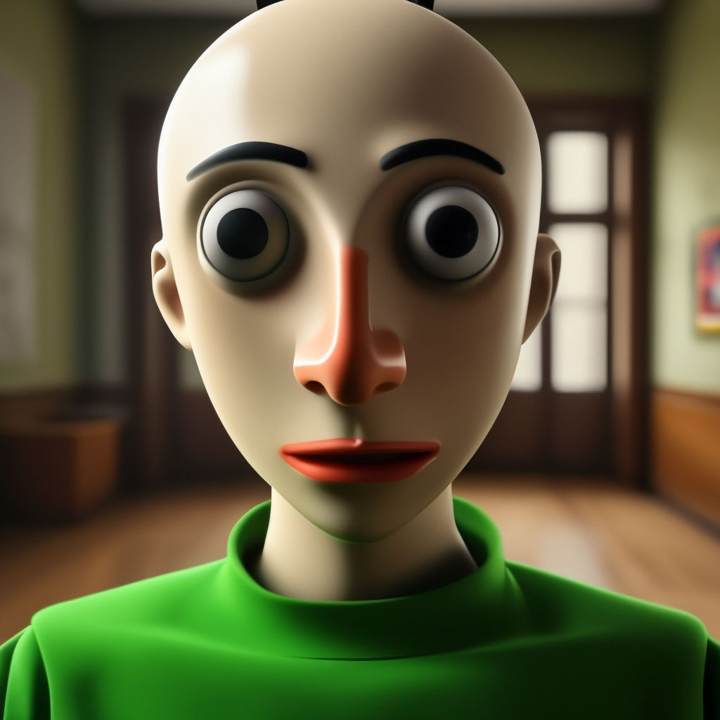 Baldi scared