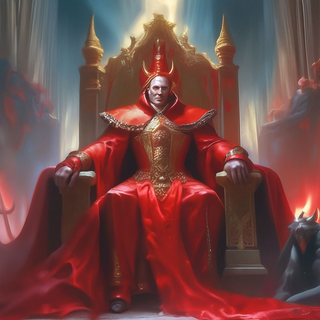 Злой человек царь на троне в …» — создано в Шедевруме