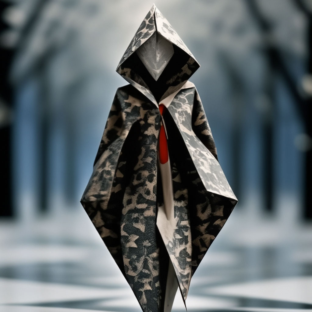 Фартук женский «Оригами» рогожка наб. с карманом купить по цене 0 руб. в интернет-магазине в Москве