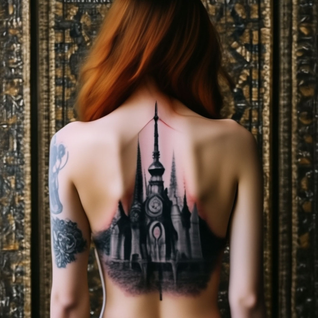 Тату на спине для девушек — фото и эскизов женских татуировок года