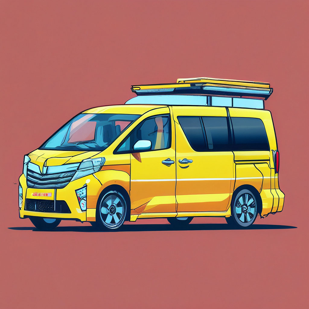 Yellow minivan best sale