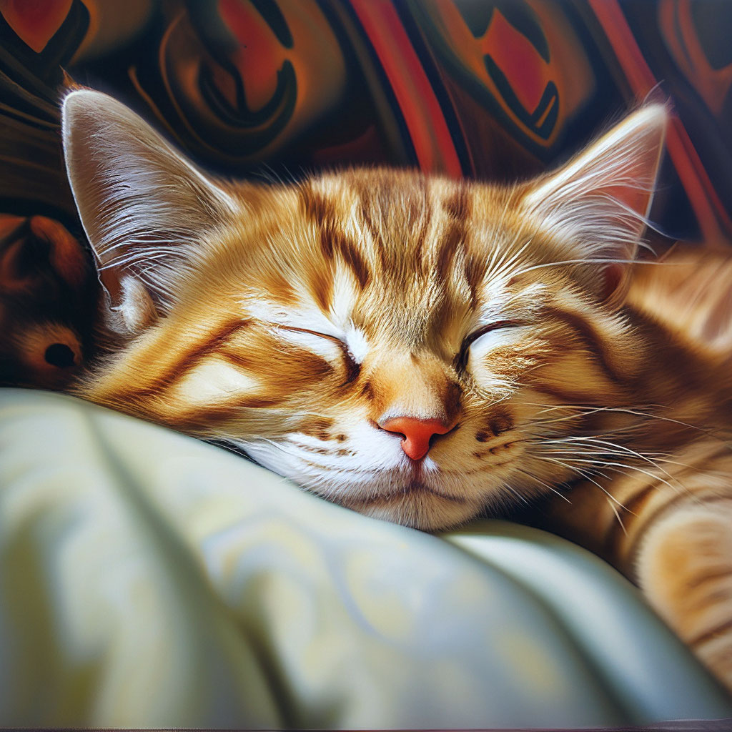 Спящий кот» — создано в Шедевруме