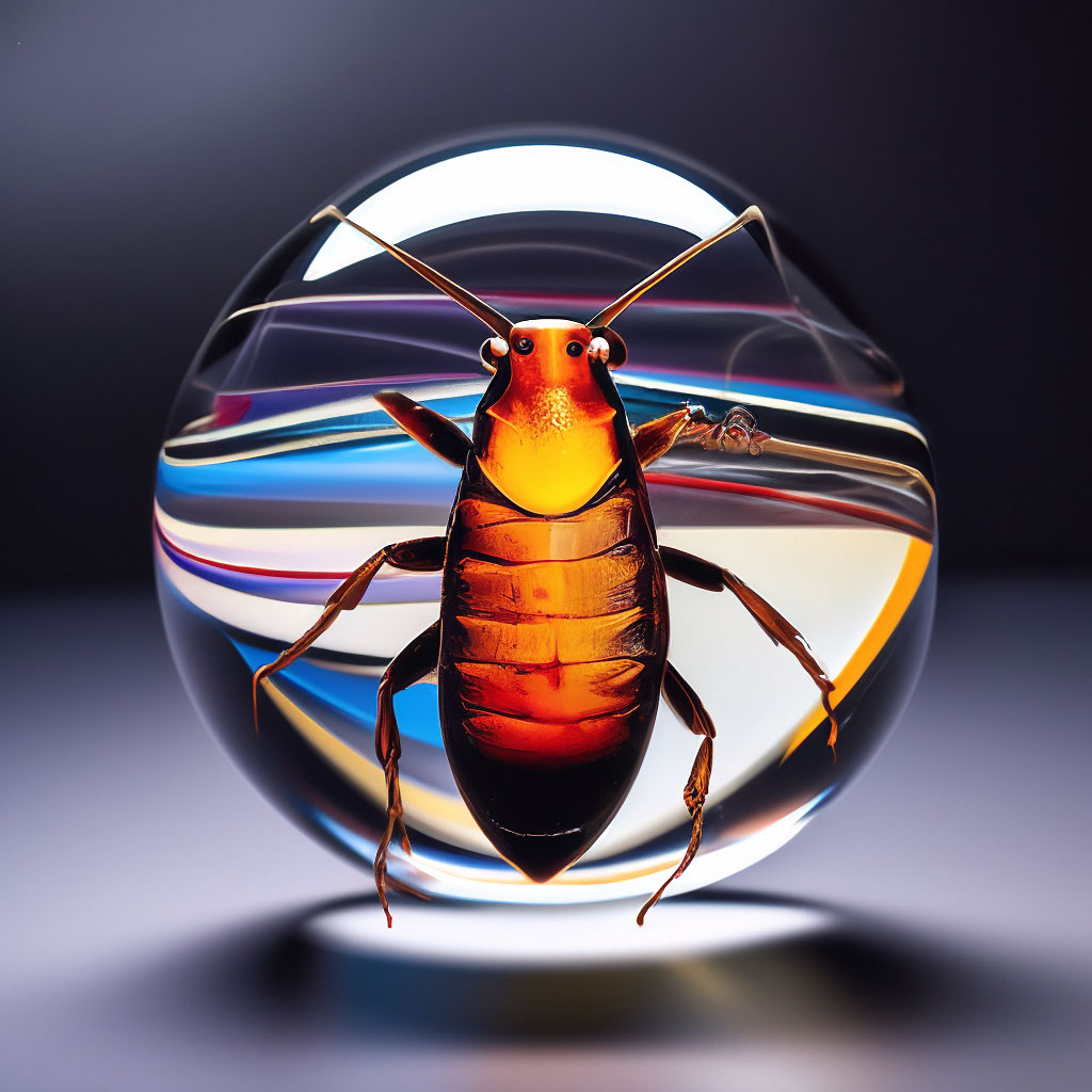 Таракан прусак , сидит в стеклянной …» — создано в Шедевруме