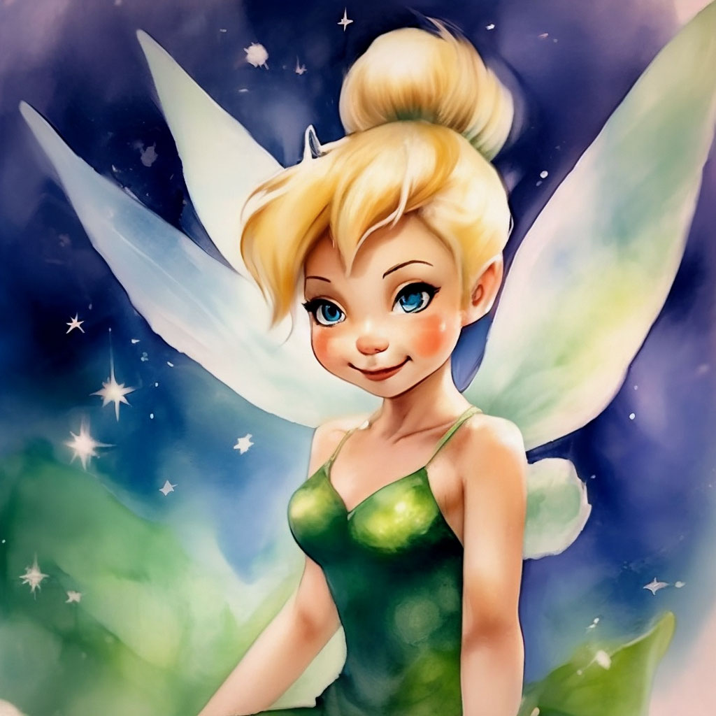 Раскраски Феи (Tinker Bell) Фея Динь (Тинкер Белл) Fairies coloring pages