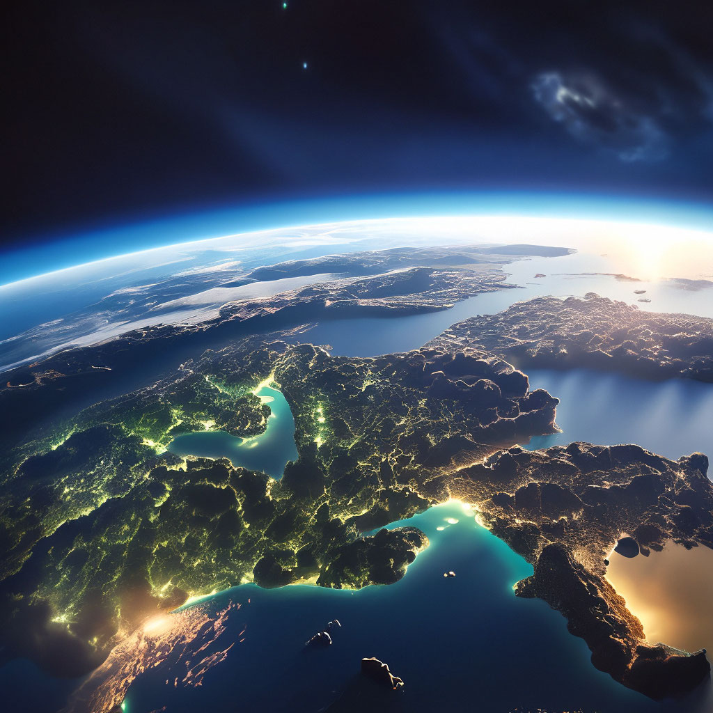 Путешествие по молодой планете: взгляд из космоса на первозданный мир