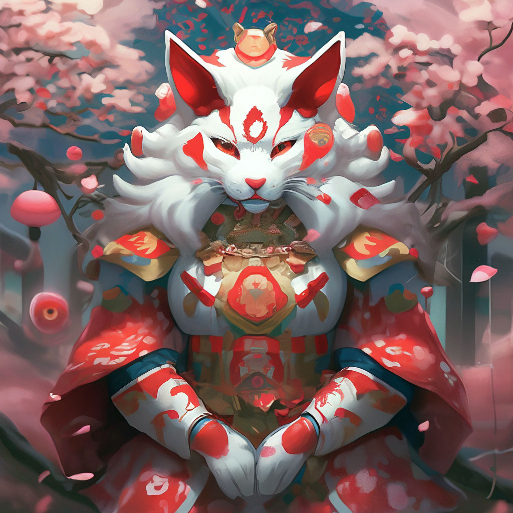   Red Fox Kitsune         png  PNGEgg