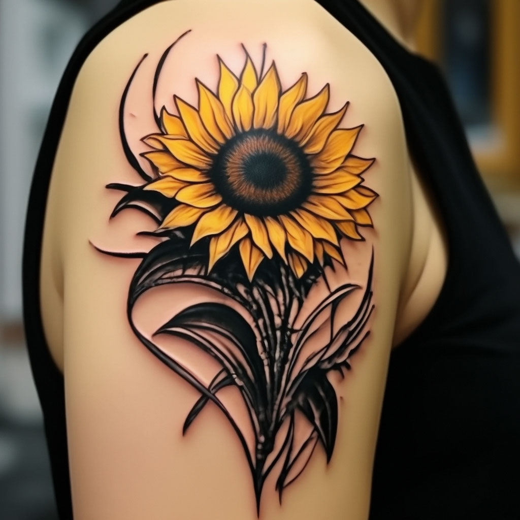 Тату Подсолнух - Идеи и Сюжеты Тату с Подсолнухом | Tattoo-ideas.ru