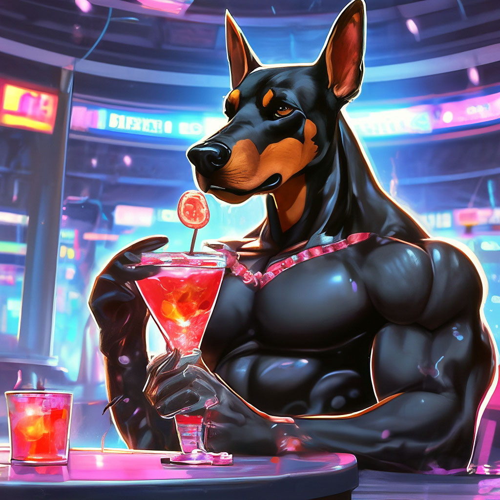 Автор Yu raccoon, картинка в Шедевруме по запросу "Bodybuilder anthrop...