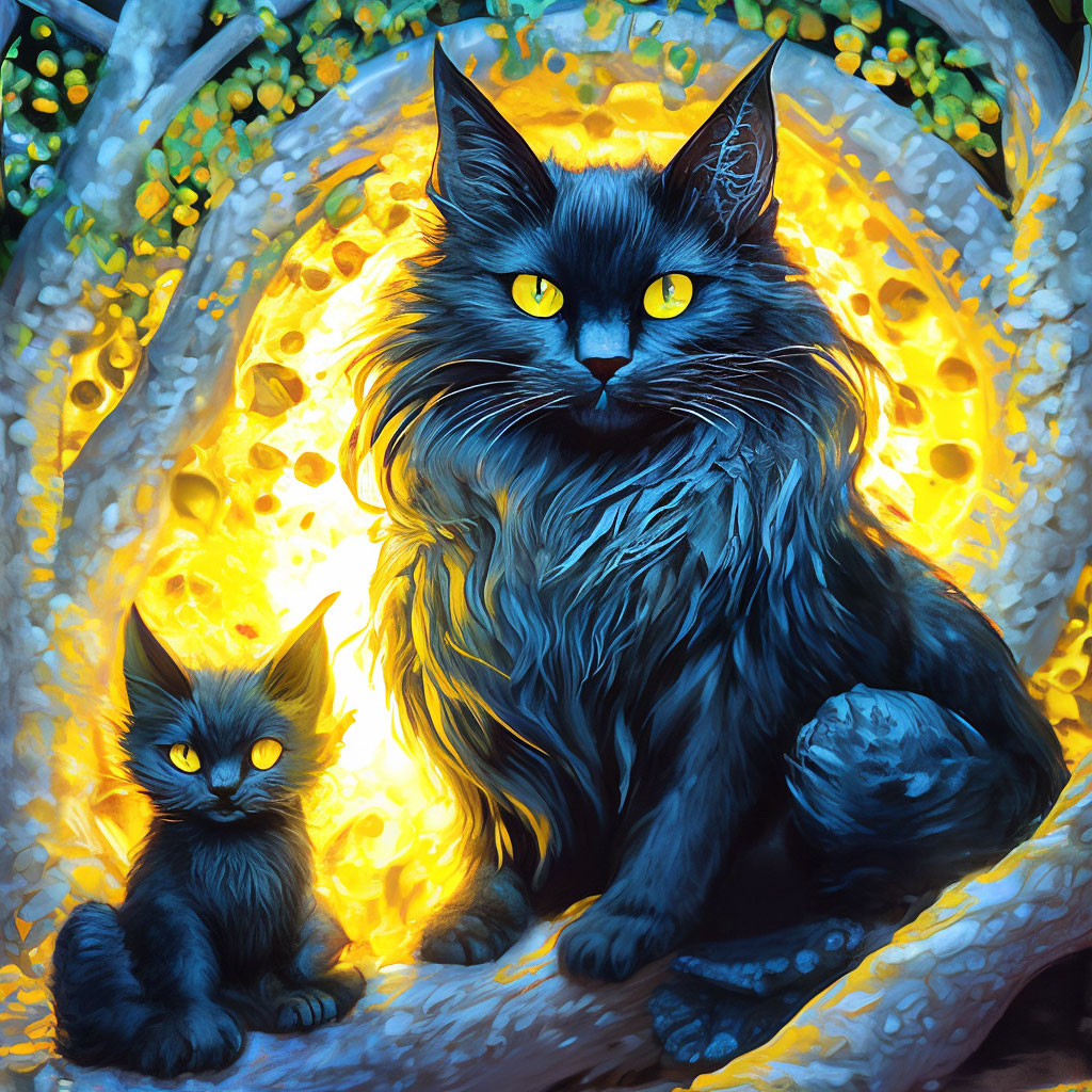 Рисунок кота баюна из сказки