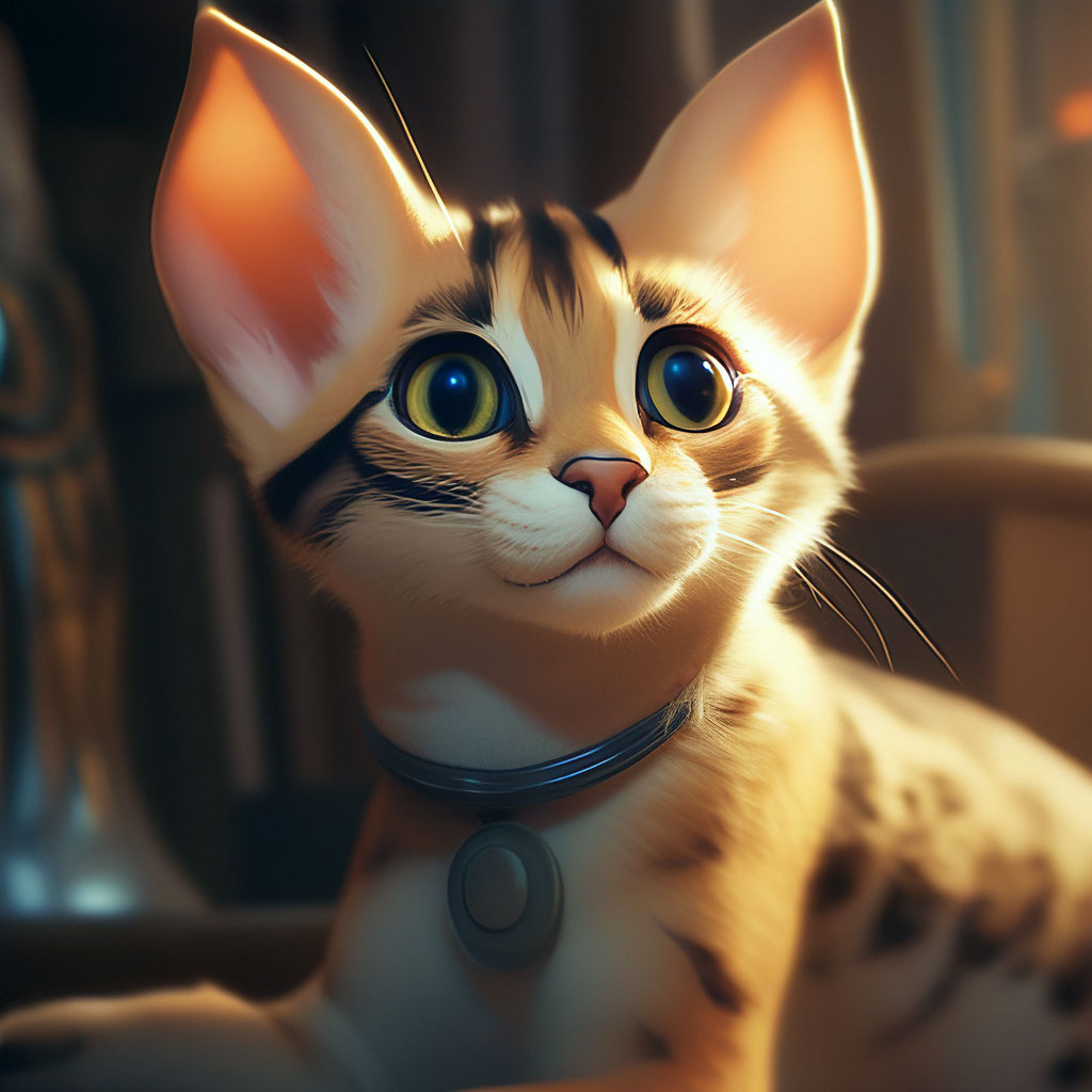 Кот с косыми глазами