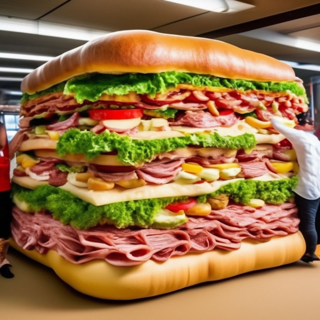 самый большой бутерброд в мире