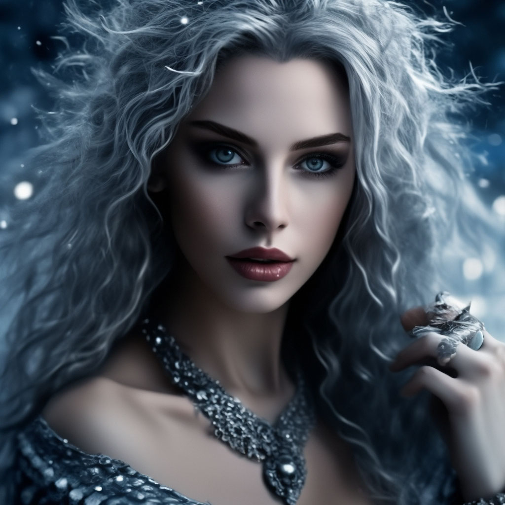 Женщина - зима: дневной и вечерний макияж