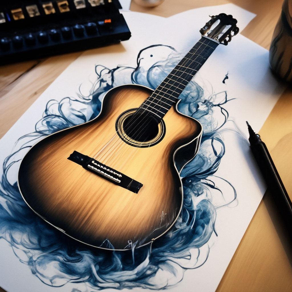 Как сделать гитару из бумаги | Миниатюрная поделка гитара из бумаги своими руками ОТ BUBLIKSHOW