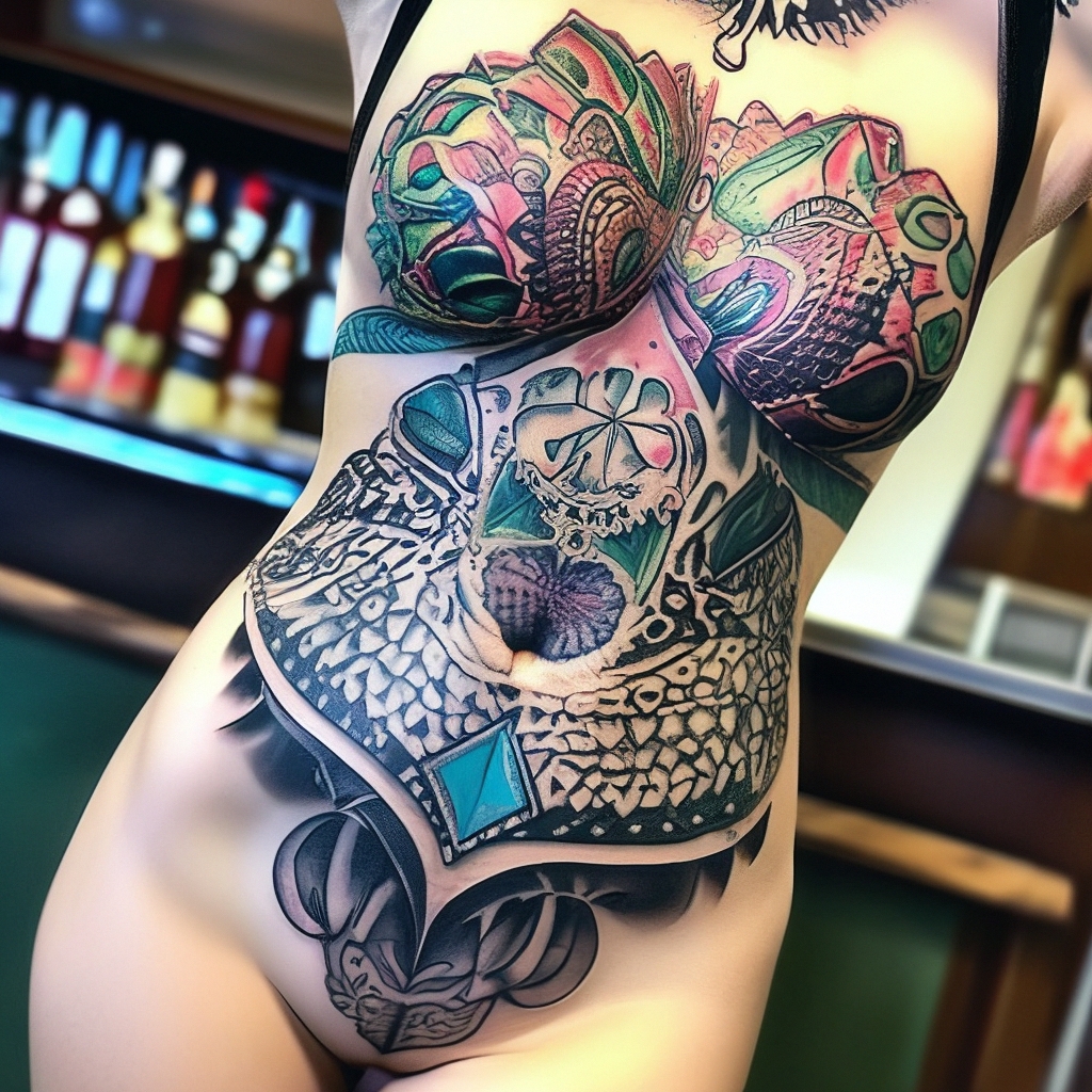 Фото татуировок бикини: красота на теле