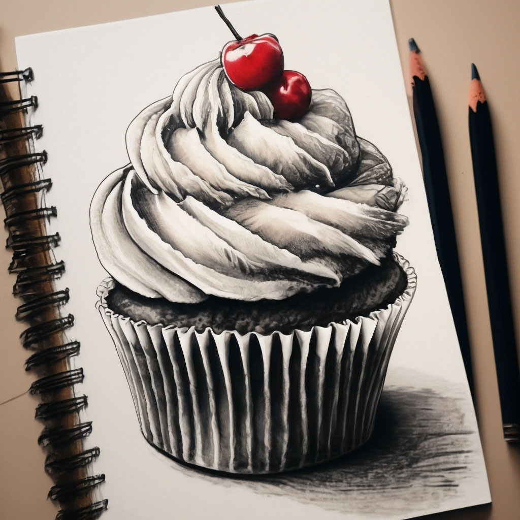 Фото картинки для рисования кексы