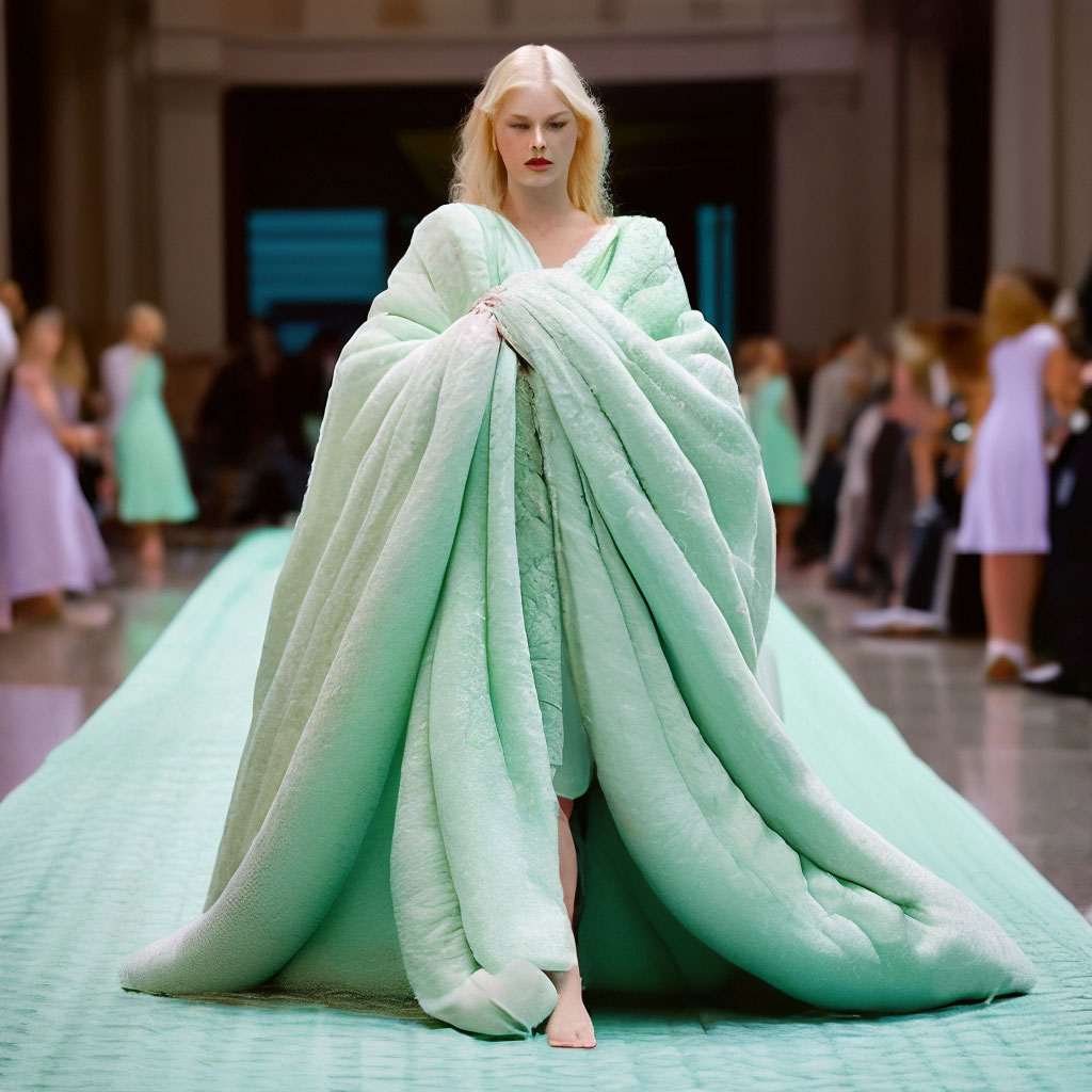 fashion show bed dress Paris Fashion Week Viktor & Rolf Dresses Are Confusing