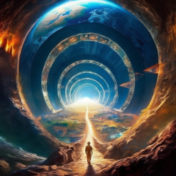 «Journey to the center of the earth» — video created in Shedevrum