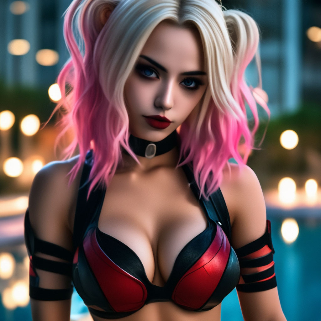 Harley Quinn an anime style