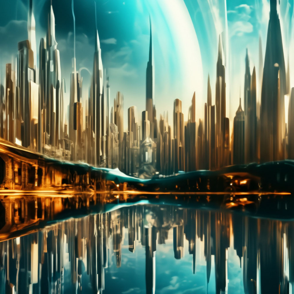 Фантастический город на Уране …» — создано в Шедевруме