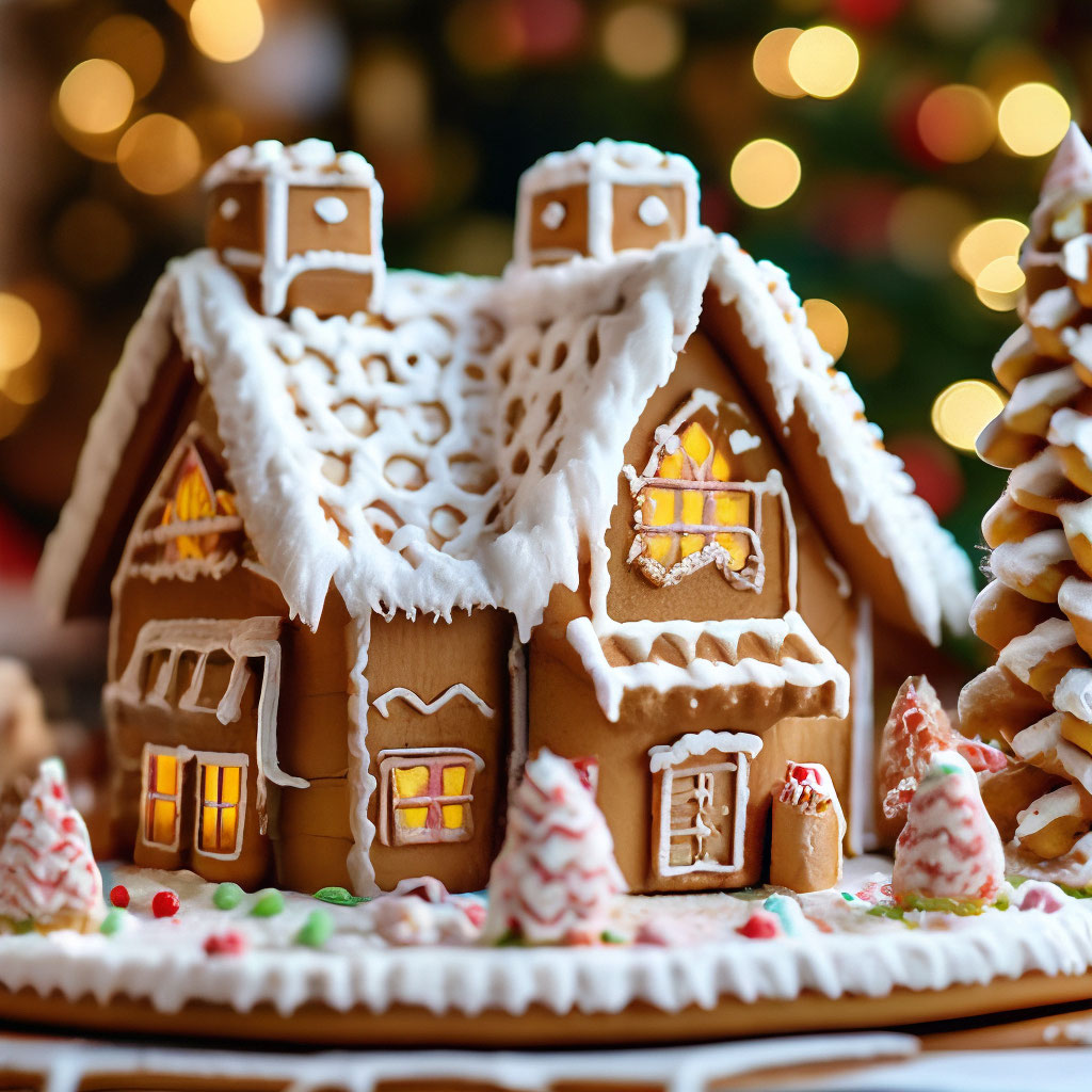 Рождественский снежный пряничный домик - рецепт с фото, рецепт приготовления в домашних условиях