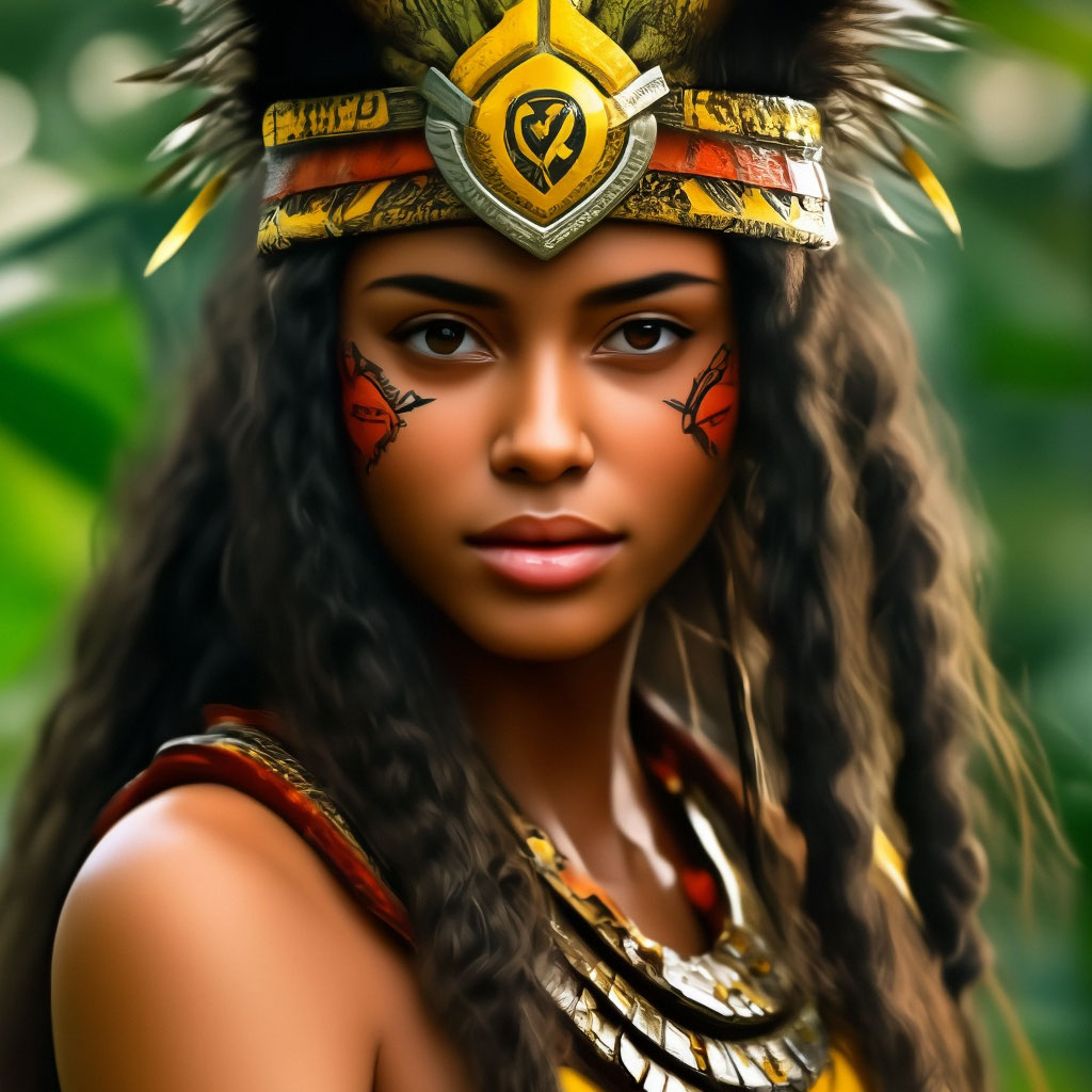 ❤️💛❤️💛❤️💛 красивая девушка амазонка…» — создано в Шедевруме