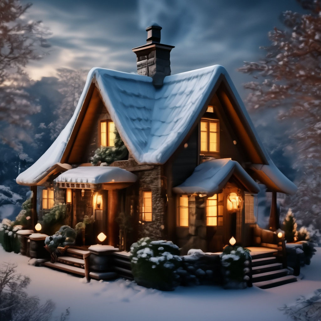 Стоковые фотографии по запросу Сказочный домик зимой